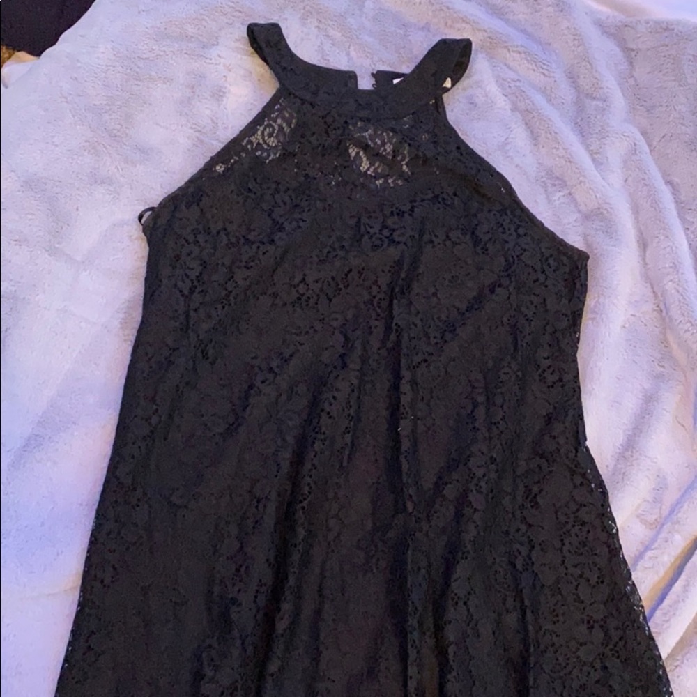 Black lace dress